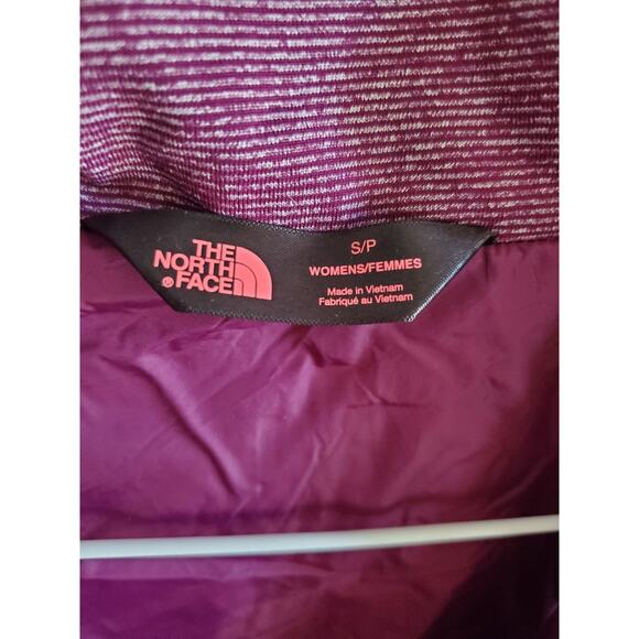 Women's Small-The North Face Vest jacket Mock Neck Burgundy - Picture 8 of 8